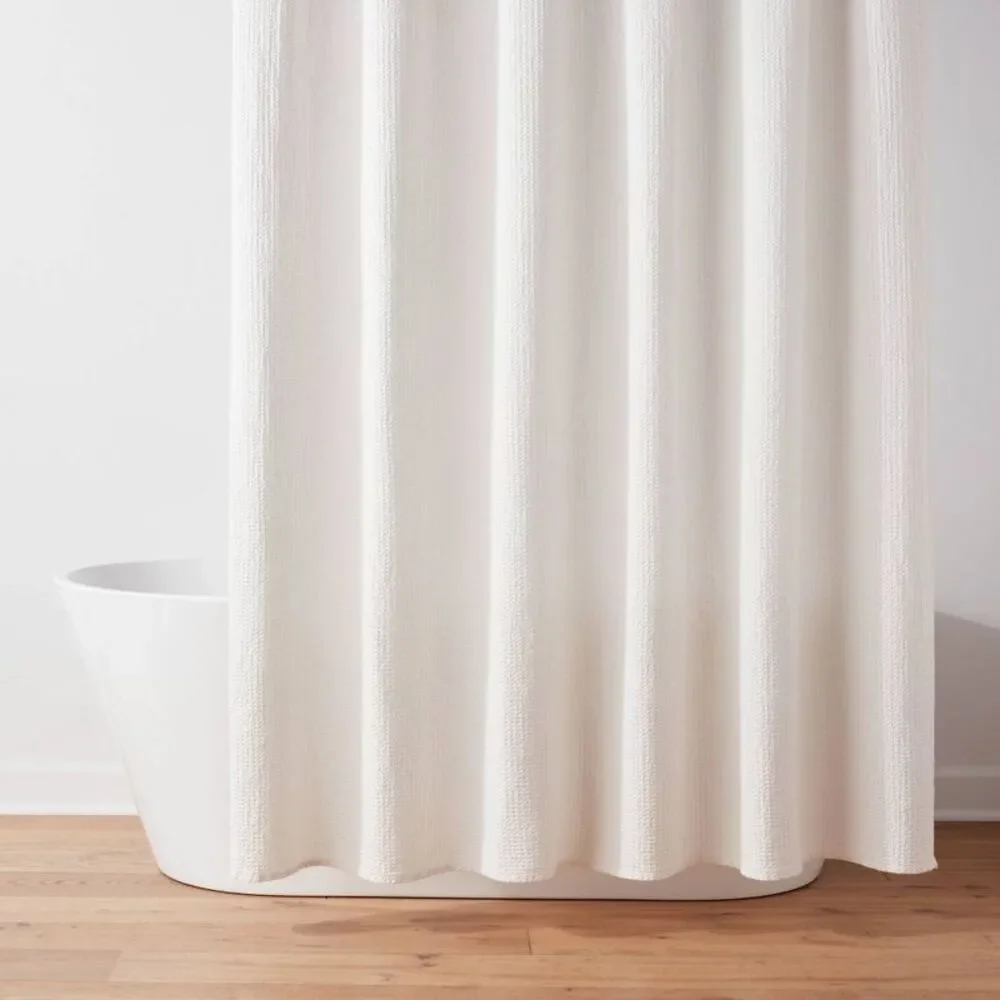 Threshold - Oversized Relaxed Waffle Weave Shower Curtain Ivor Off-White